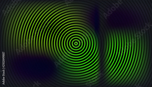 Canvastavla Abstract green circular pattern background