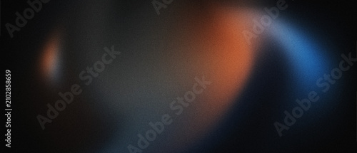 Grainy abstract background with dark orange and blue gradient, soft blur effect for digital design