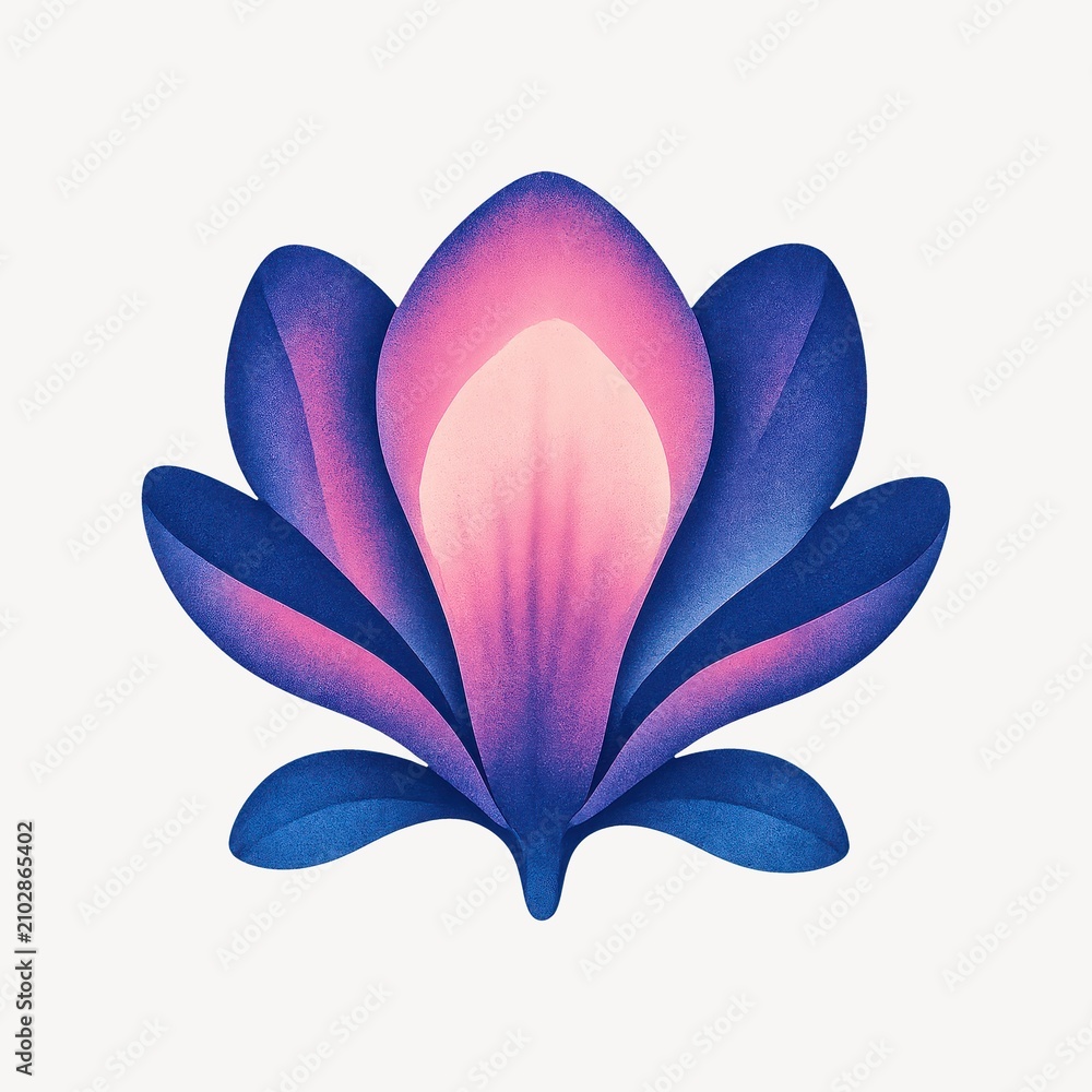 Obraz premium Vibrant abstract floral illustration