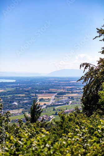 Vue verticale de l'autoroute de la Côte