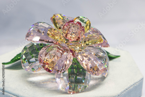 Bild auf Leinwand Blume aus Glas