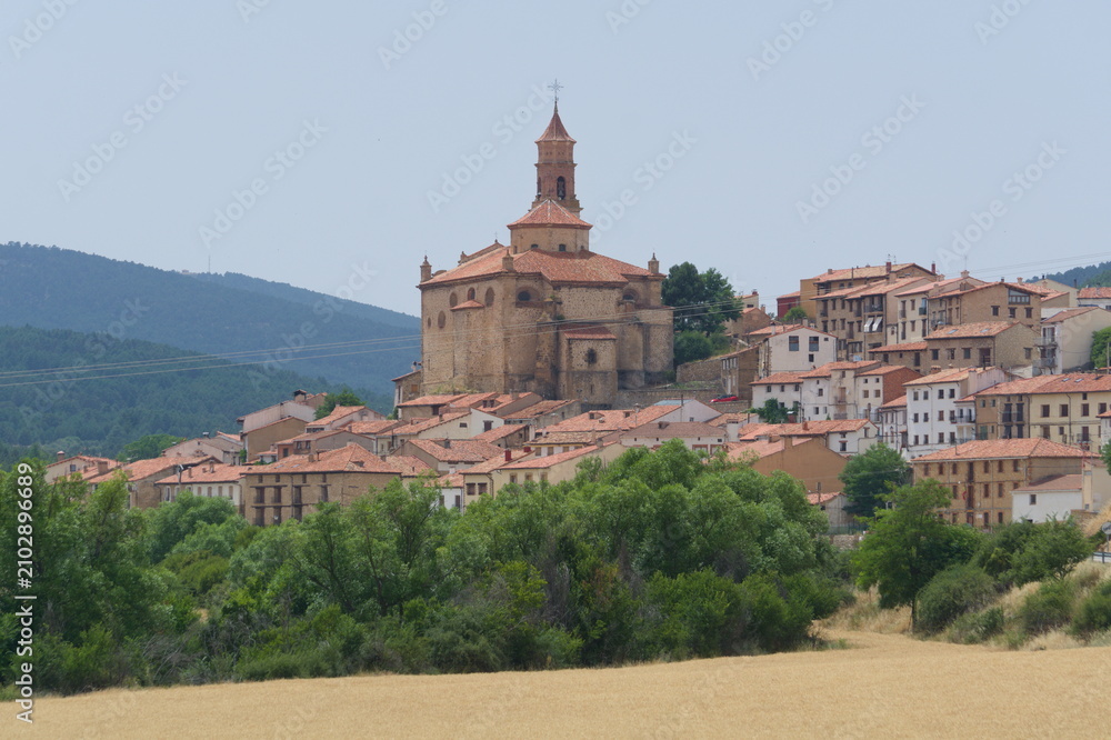 Fototapeta premium Cityscape of Orihuela del Tremedal, Teruel, Aragon, Spain