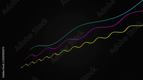 Fourier Wave Deconstruction: A complex jagged signal unpacking into distinct pure-frequency sine waves