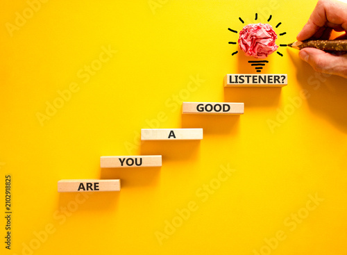 Photography Are you a good listener symbol