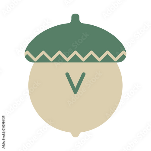 Stylized Acorn Icon