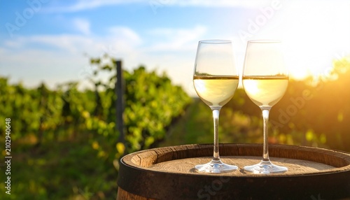Wine glows in vineyard sunset, radiating resilience, heritage, and celebration; a vivid emblem of culture, nature, and transformation within harmony.