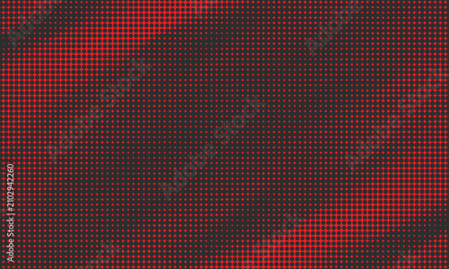 Abstract Dark Grunge Red Dot Grid Background, Black Red Halftone Scattered Pattern Design