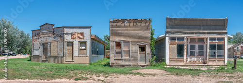 Konstfotografi Abandoned buildings in the village of Buffalo Gap, South Dakota, USA
