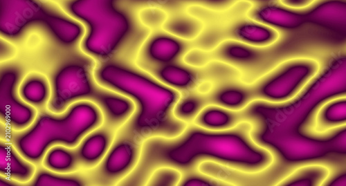 An artistic abstract background featuring fluid, wavy shapes and organic forms in vibrant purple, magenta, and yellow colors, creating a modern and dynamic liquid pattern for digital design projects