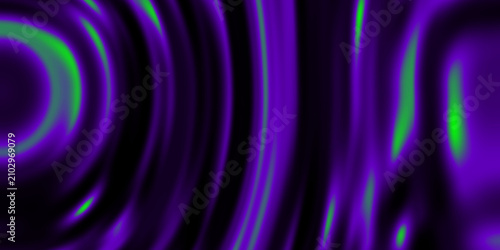 A vibrant abstract background featuring flowing purple and green liquid waves. The smooth, glossy texture creates a modern, dynamic look suitable for digital design, wallpapers, and creative projects