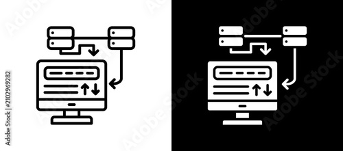 Data Capture whiteblack icon