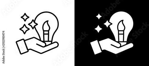 Canvastavla Innovative Design whiteblack icon
