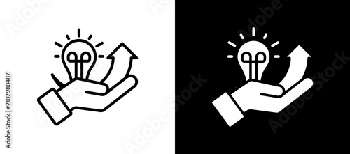 Creative Growth whiteblack icon