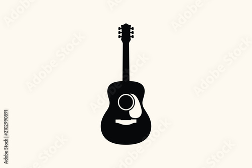 Acoustic guitar icon for music related topics.
