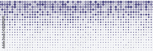 Bild auf Leinwand Abstract blue halftone dots gradient background with a smooth fade effect on a clean white backdrop