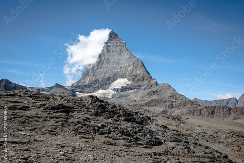 Views from the cable car to the peak of Klein Matterhorn, Switzerland
