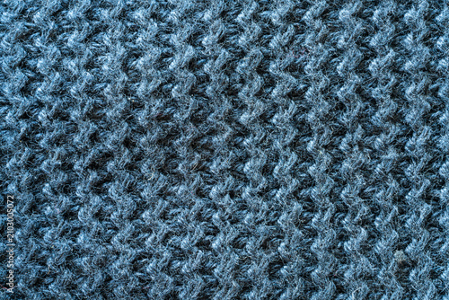 Cuadro en lienzo a textured, dark blue knitted fabric