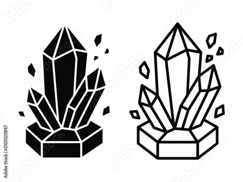 Bild auf Leinwand Fantasy floating city icon vector