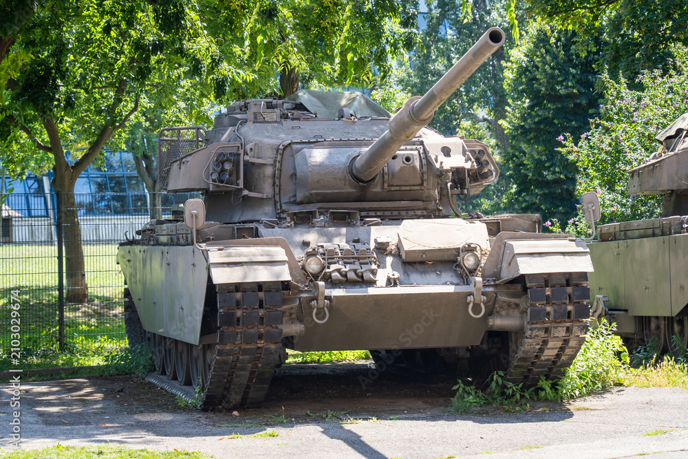 Fototapeta premium Old British Centurion main battle tank outdoors