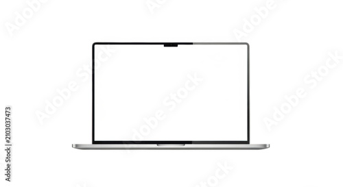 Minimalist laptop with closed lid on table