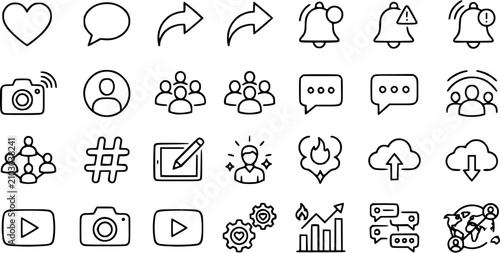 set of icons