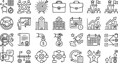 set of different icons and symbols