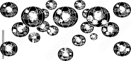 black and white eggs
