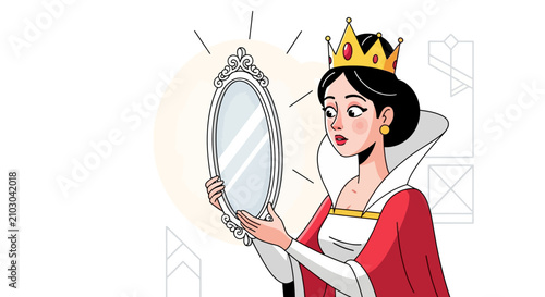 Queen Looking in Mirror