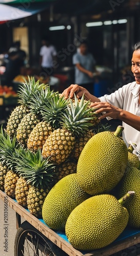 Fruits Vendor in Asia.