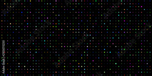 Digital Matrix Abstract A vast, dark digital expanse illuminated by a multitude of tiny, glowing binary code characters, creating a mesmerizing, futuristic aesthetic.