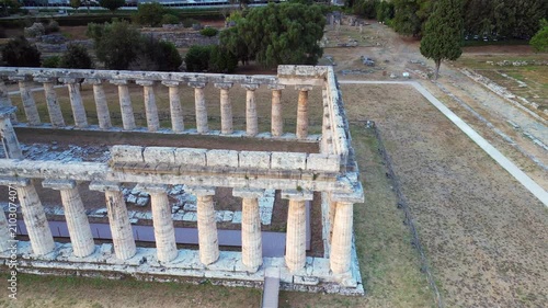 Vista aerea dei templi in una Agropoli di Paestum 