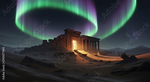 Desert Ruins Aurora. (51)
