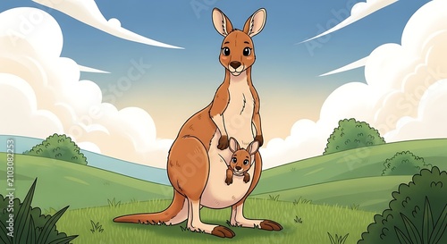 Kangaroo with Joey.