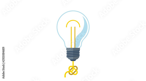 Foto Bright yellow light bulb