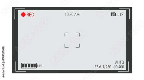 Bild auf Leinwand Camera LCD screen display