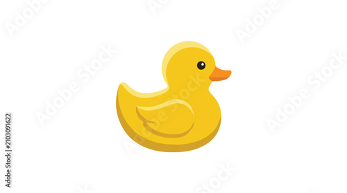 Foto Cute yellow rubber duck t