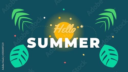 Dynamic Summer Visuals Showcasing Bright Graphic Banner.