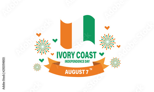 Ivory coast 7 August day background 
