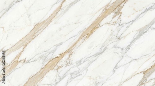 Bilde på lerret Ultra realistic premium Italian Calacatta Gold marble slab, luminous pearl white