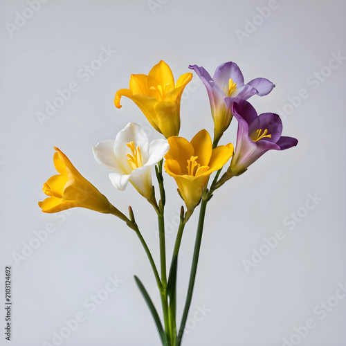 Colorful freesia flowers in...