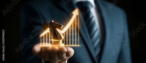 Growth of Business Strategy with Chess Knight