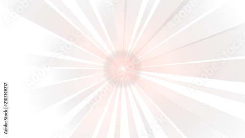 Soft white radial burst background with subtle light rays