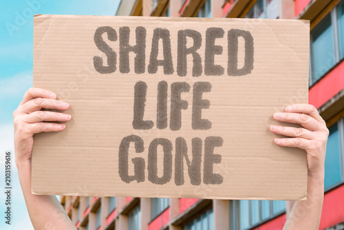 Slika na platnu "Shared Life Gone" The partnership ended