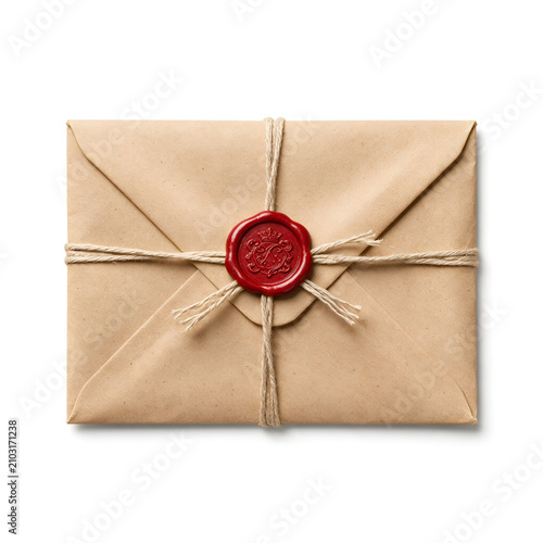 envelope with wax seal