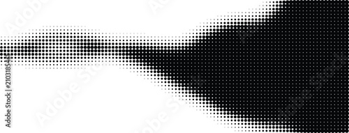 Photos Abstract geometric dots pattern with gradient density on transparent background