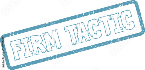 Bild auf Leinwand Authentic blue rectangular grunge stamp highlighting the vital business term Fir