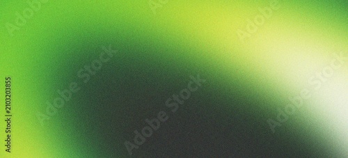 Картината върху платно Luminous green and yellow gradient abstract background with fine grain, perfect for creating a fresh and naturalistic design element