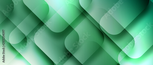 green abstract background overlap layer on bright space with squares effect decoration