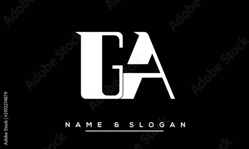 GA, AG Abstract Letters Logo Monogram