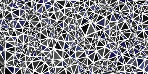 Фотография Abstract geometric low poly background, dark crystalline mesh texture, black and
